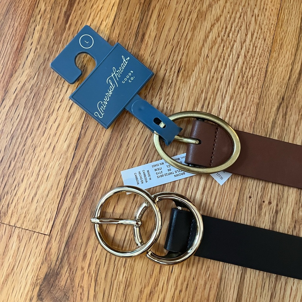 2 Belts Size Large